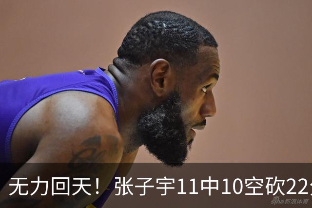 无力回天！张子宇11中10空砍22分7板 正负值+8